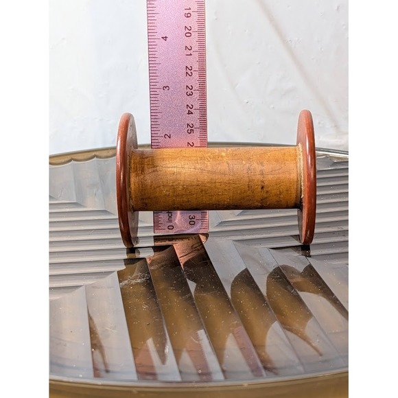 Vulcan Silk Co 4 31 Vintage Industrial Wooden Spool Bobbin Wm F Groce Used - Picture 8 of 8
